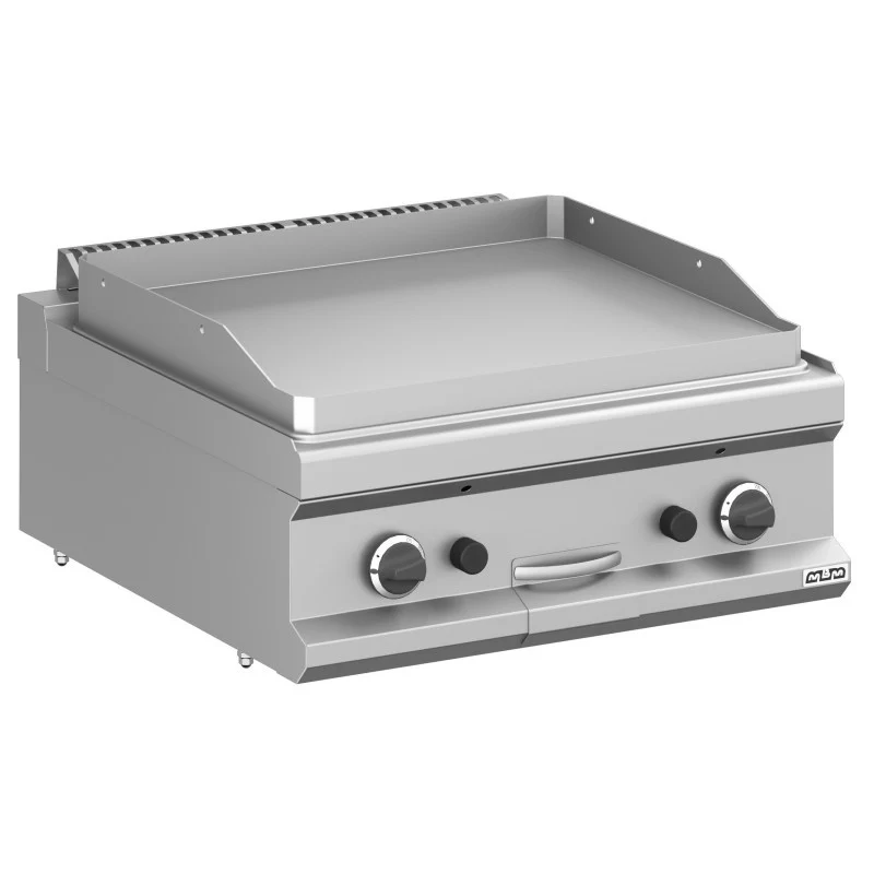 Plancha à gaz - 70 cm - Plaque lisse - Réf MFTG77TL - Arilex