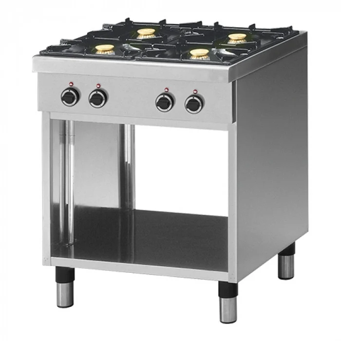 Réchaud 4 zones au gaz - Fourneau gaz sur meuble - Modular
