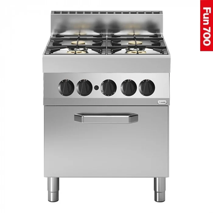 Fourneau - Fun 700 - 4 brûleurs et four à gaz naturel - Modular