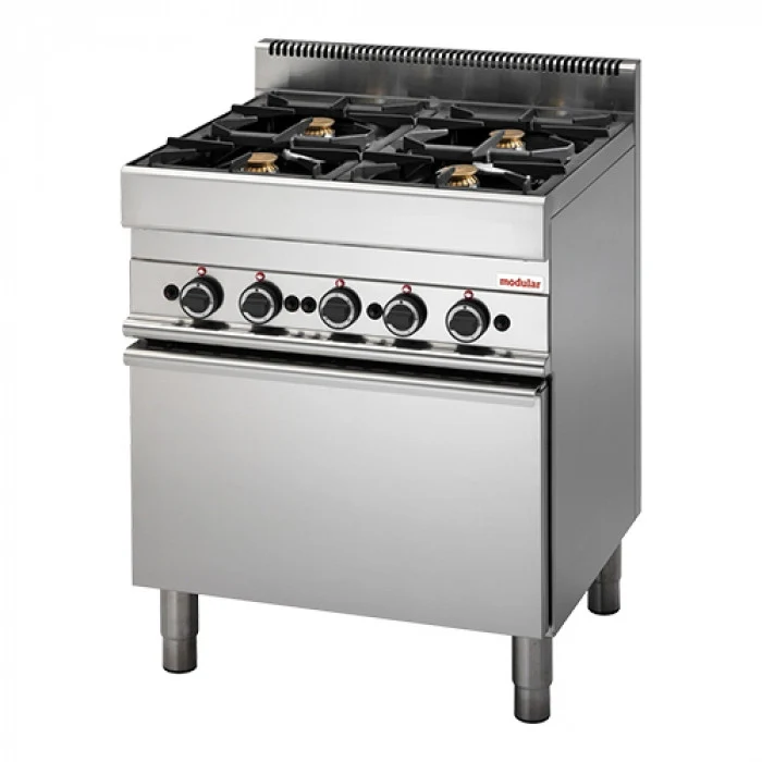Fourneau - Function 650 - 4 brûleurs et four à convection électrique - Modular