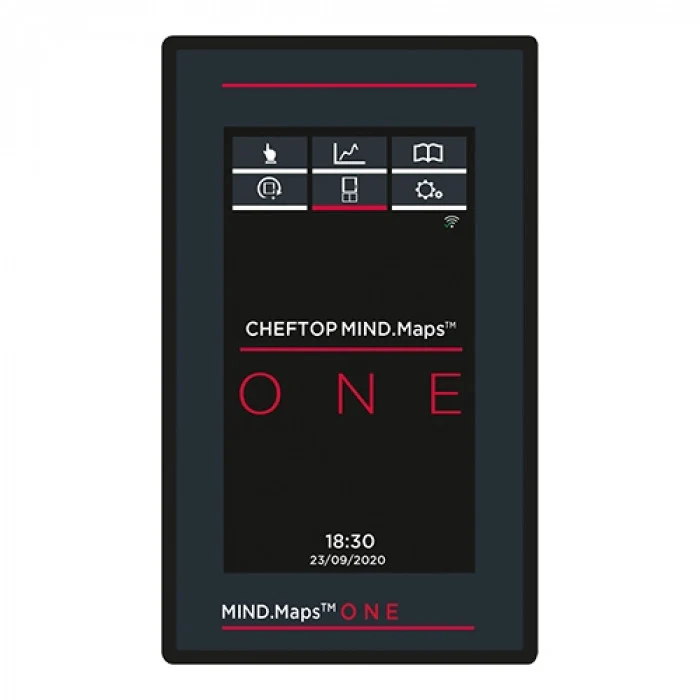Four mixte professionnel 5 niveaux GN2/3, écran 7 pouces, cuisson vapeur et rôtisserie - U