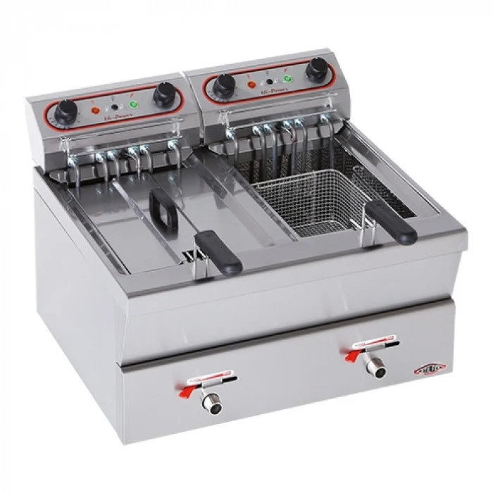 Friteuse 12L+12L - 1 bac - STILFER