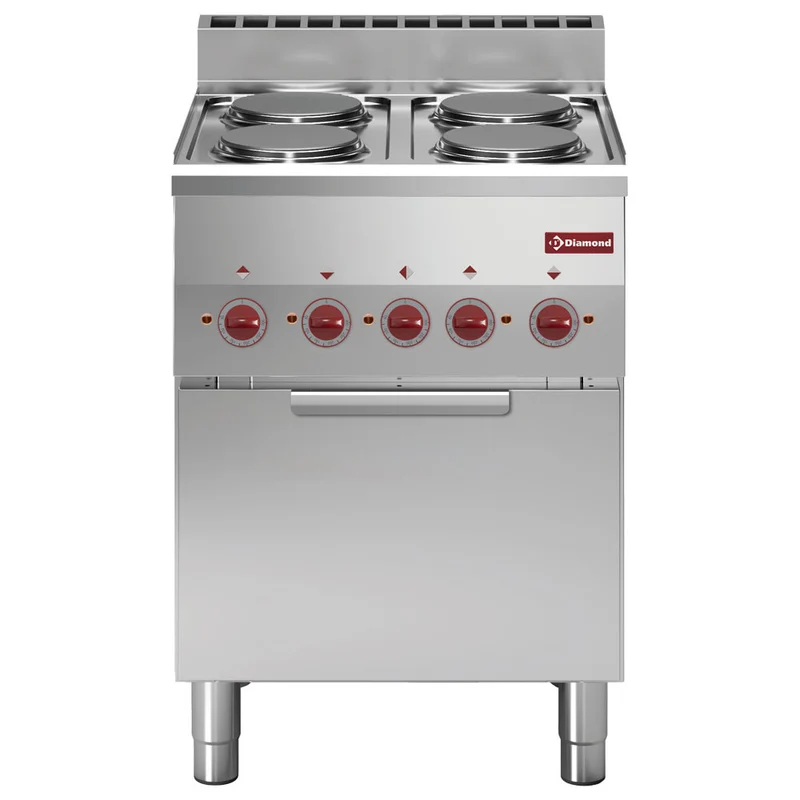 Fourneau électrique 4 plaques + four convection - Diamond