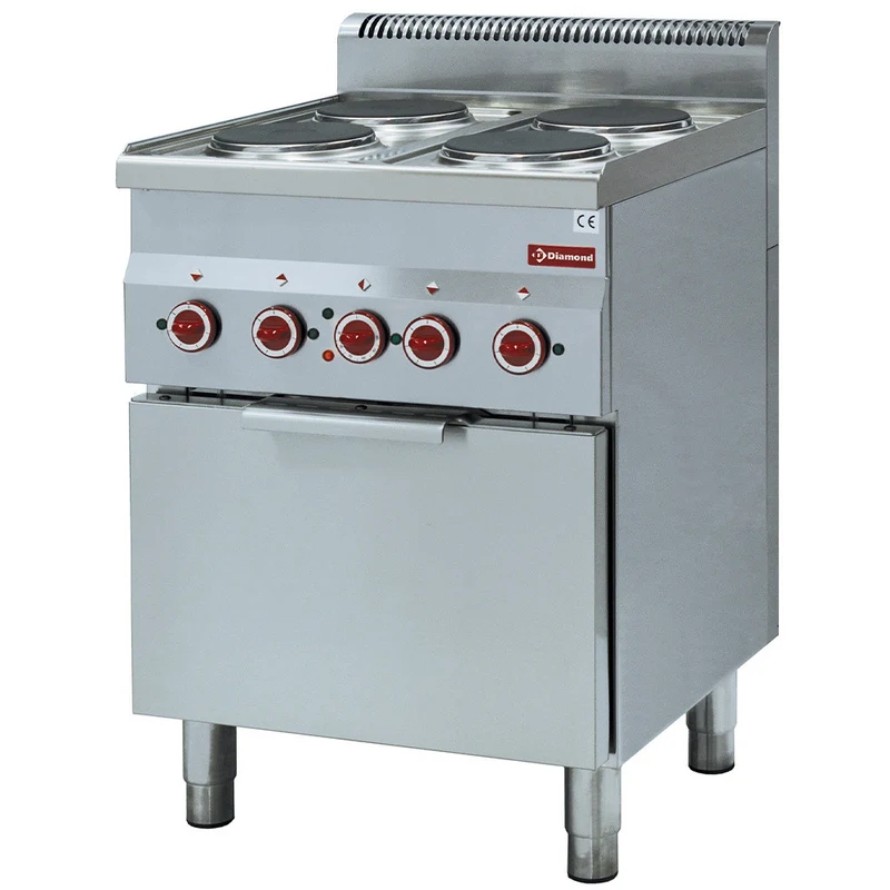 Fourneau 4 plaques + four électrique convection - Diamond