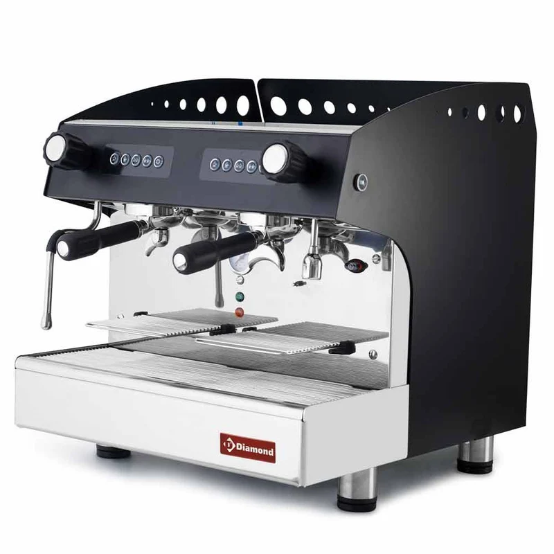 Machine à café expresso 2 groupes auto. - 6,5 L - 2,7 kW - Diamond