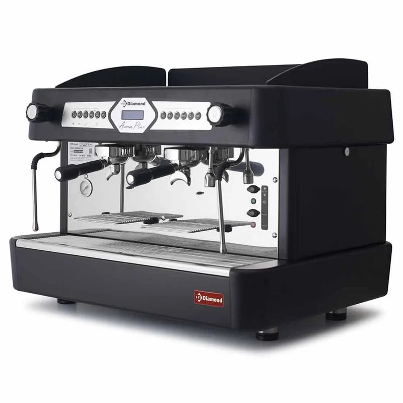 Machine à café 2 groupes automatiques - noir - 11 L - 3,7 kW - Diamond