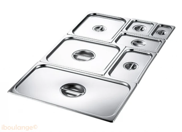 Couvercle bac GN inox