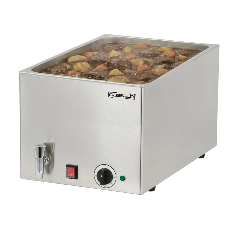 Bain-marie avec robinet de vidange GN 1/1 - 200 mm