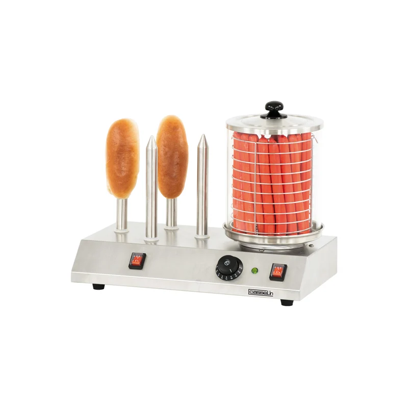 Appareil à hot-dog électrique 4 plots