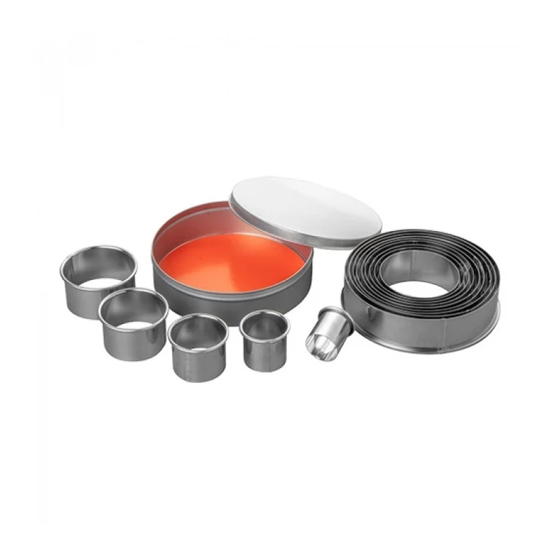 lot de 14 Emporte-pièces inox - Ustensiles de Pâtisserie - Emga