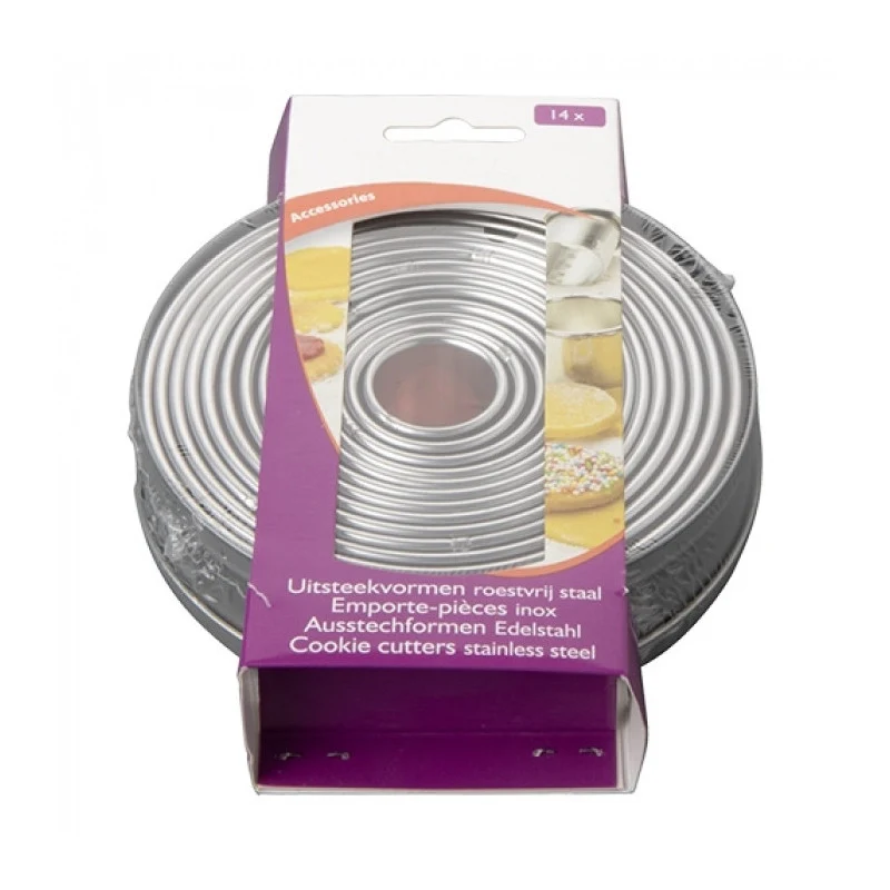lot de 14 Emporte-pièces inox - Ustensiles de Pâtisserie - Emga