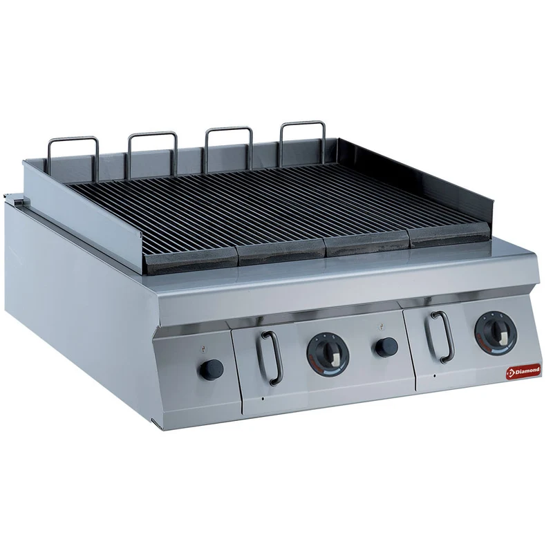 Grill gaz HP 800mm - TOP - Plancha gaz - Diamond