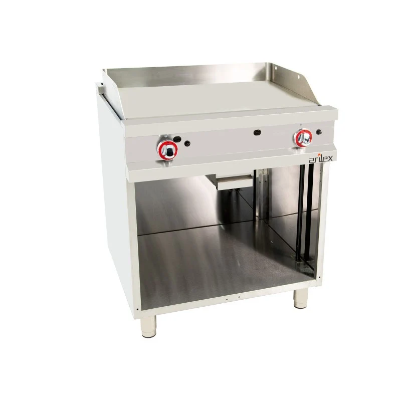 Plancha à gaz - 800x700x900h mm - Acier rectifié - Arilex
