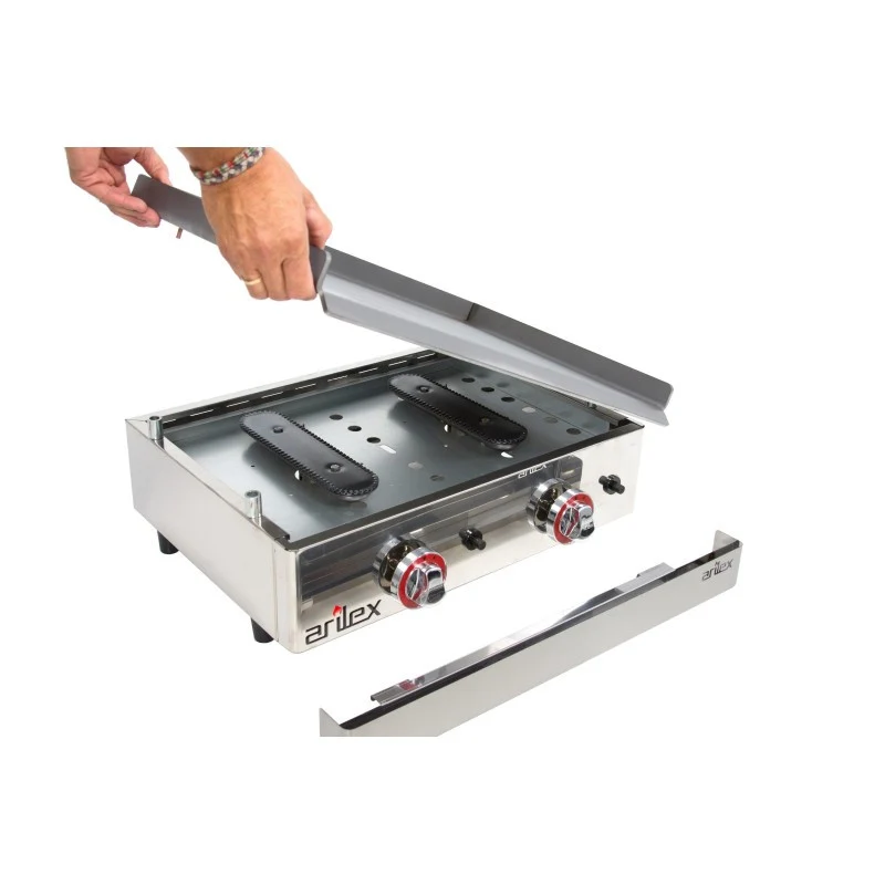 Plancha à gaz - 410x457x240h mm - Arilex