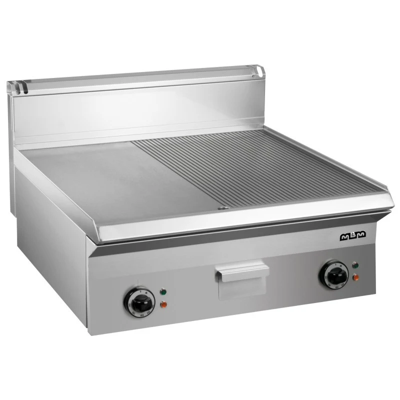 Plancha électrique - 100 cm - Plaque lisse-rainurée - EFT1065LR SMART 650 - Arilex