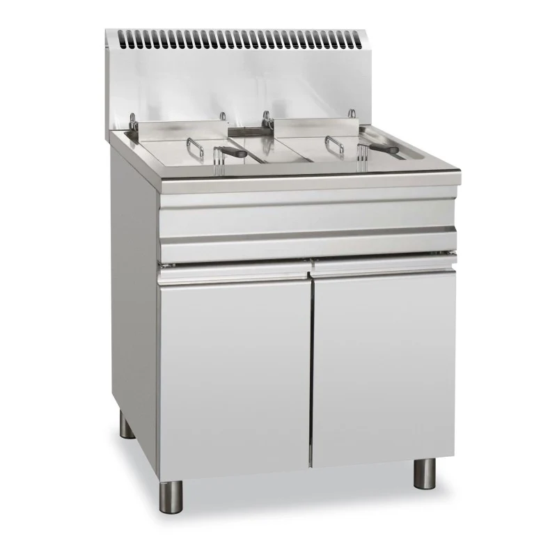 Friteuse à gaz - 14+14L - Sur meuble - Arilex