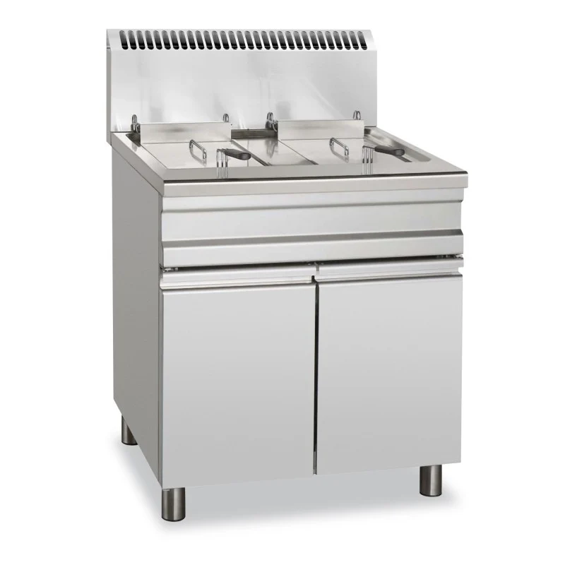 Friteuse à gaz - 18+18L - Sur meuble - Arilex