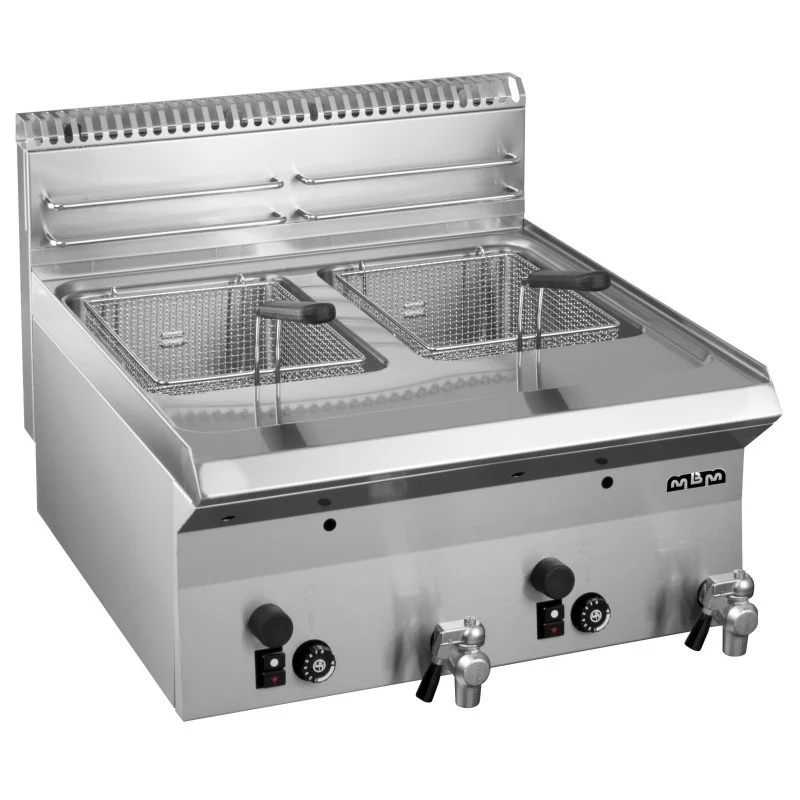 Friteuse à gaz - 8 + 8L - 14.8 kW - Double cuve - SMART 650 - Arilex