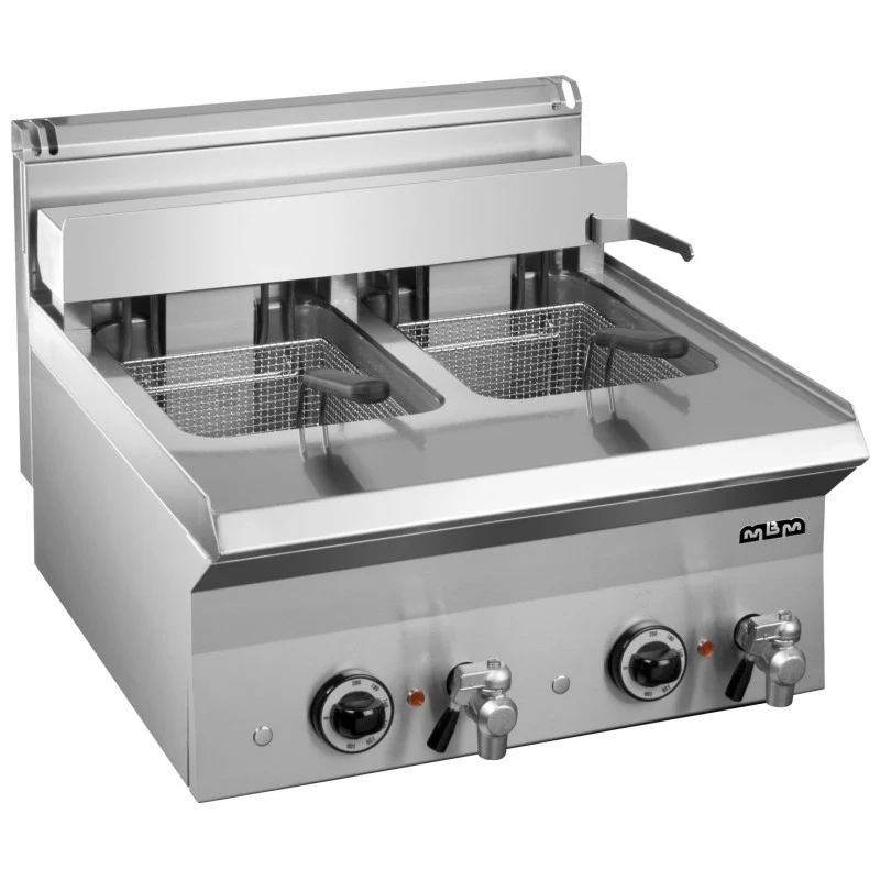 Friteuse électrique - 10 + 10L - 9 + 9 kW - Double cuve - Triphasée - SMART 650 - Arilex