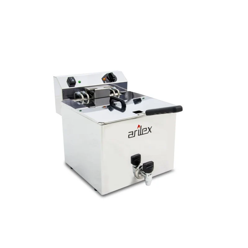 Friteuse électrique - 12L - Avec robinet - Arilex