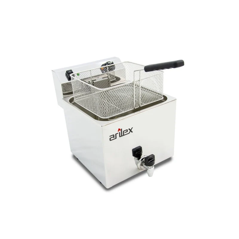 Friteuse électrique - 12L - 4,5 kW - Avec robinet - Monophasée - Arilex