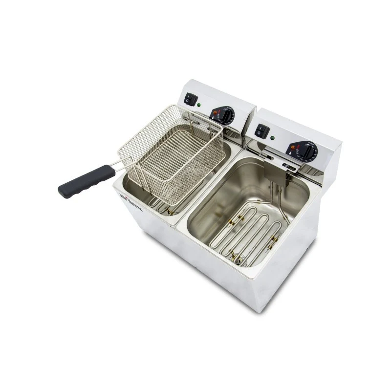 Friteuse électrique - 10+10L - Double cuve - Monophasée - Arilex