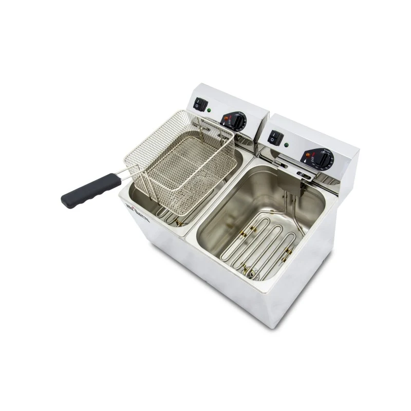 Friteuse électrique - 10+10L - Double cuve - Monophasée - Arilex