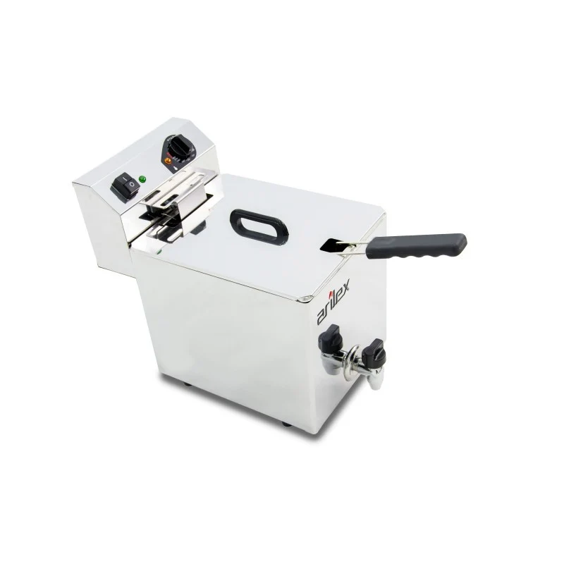 Friteuse électrique - 10L - Avec robinet - Arilex