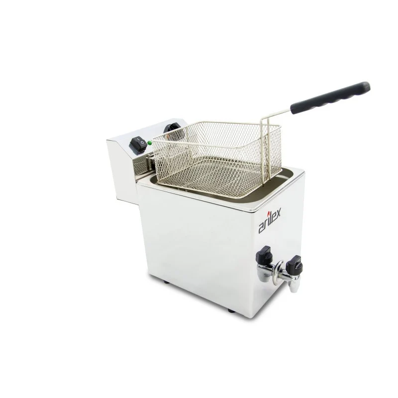 Friteuse électrique - 10L - Avec robinet - Arilex