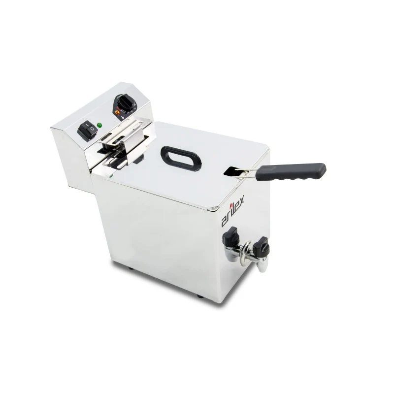 Friteuse électrique - 10L - Avec robinet - Arilex