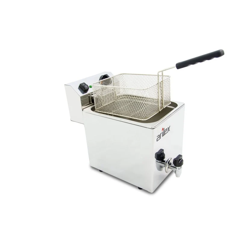 Friteuse électrique - 10L - Avec robinet - Arilex