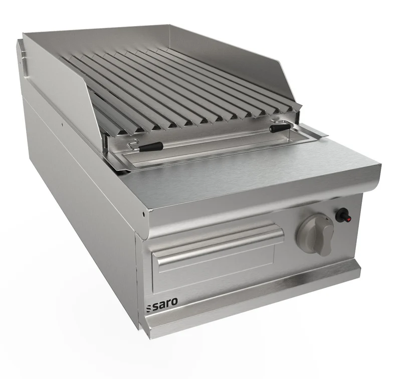 Grill pierre de lave - Gaz - 11 kW - 400mm - LQ/BS1BB - Saro