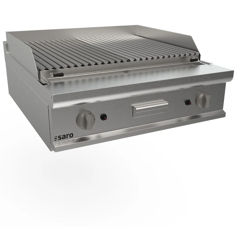 Grill pierre de lave - Gaz - 22 kW - 800mm - LQ/BS2BB - Saro