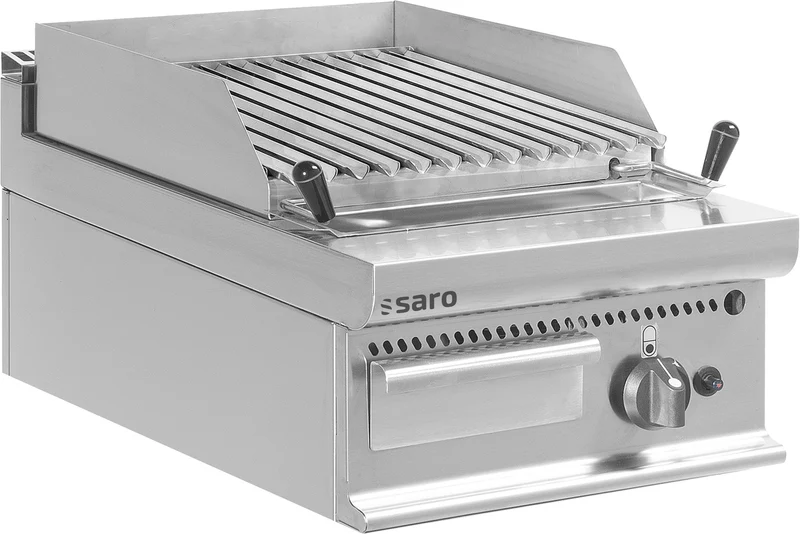 Grill pierre de lave - Gaz - 8 kW - 400mm - E7/BS1BB - Saro