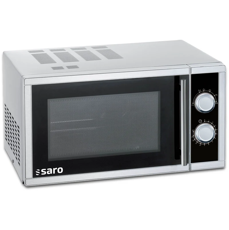 Four micro-ondes professionnel - 23L - Fonction grill - 5 niveaux puissance - Décongélation 1 kW - Saro