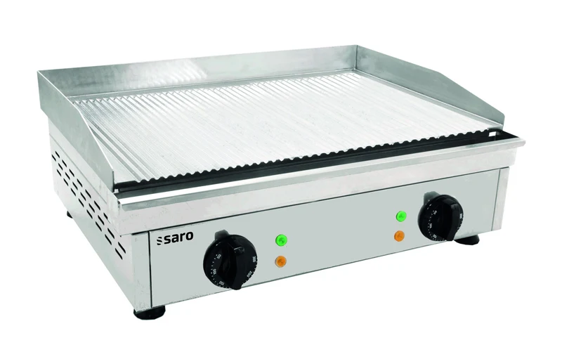 Plancha électrique FRY TOP GM 610 R - Plaque rainurée - Température 0/+300°C - 3,5 kW - Saro