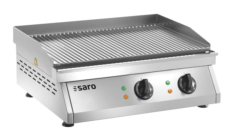 Plancha électrique FRY TOP GH 610 R - Plaque rainurée - Température 0/+300°C - 6 kW - Saro