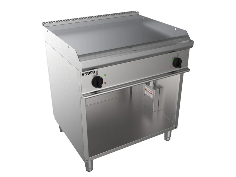 Plancha électrique double - Support ouvert - Plaque lisse - Température 100/+240°C - Saro