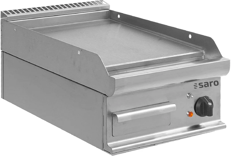 Plancha électrique - Plaque lisse - Température 100/+270°C - Bac graisse amovible - 5,4 kW - Saro