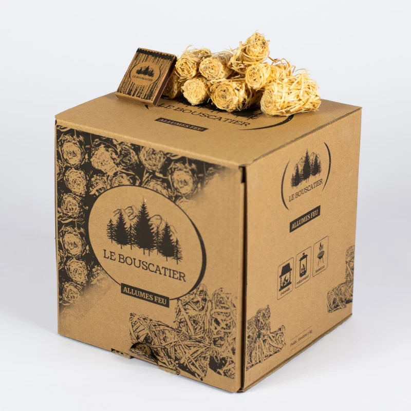 Allumes feux en laine de bois