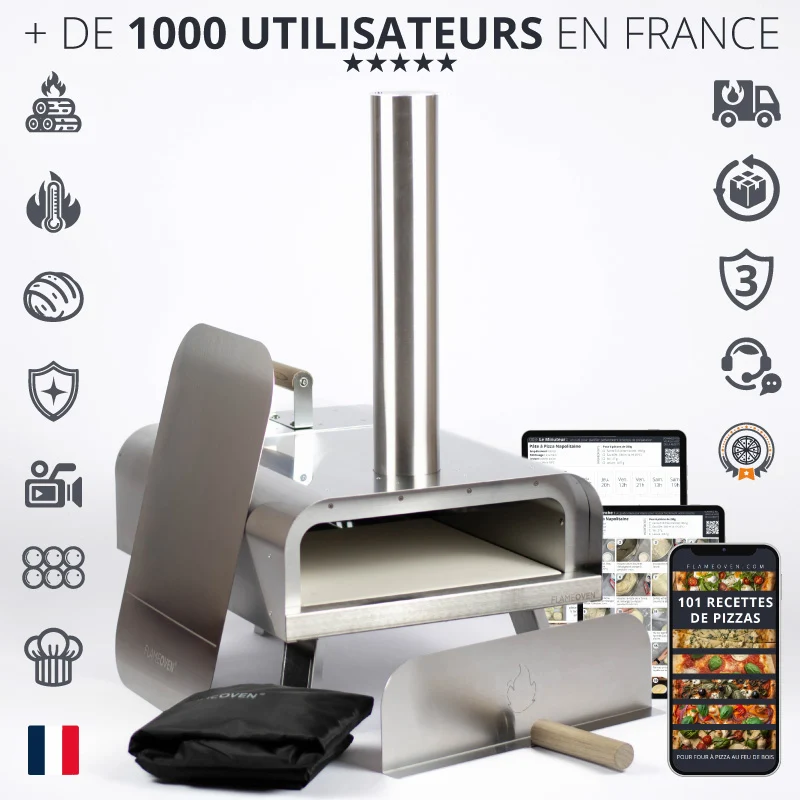 Four à Pizza à Bois d'Extérieur (Pack Complet)