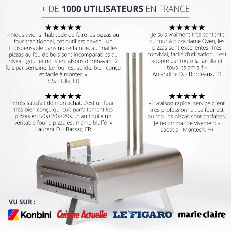 Four à Pizza à Bois d'Extérieur (Pack Complet)