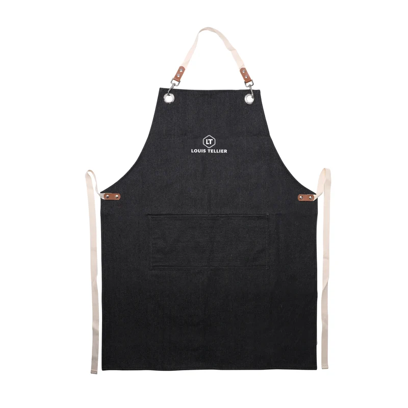 Tablier de cuisine et pâtisserie couleur denim
