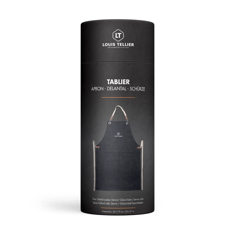 Tablier de cuisine et pâtisserie couleur denim