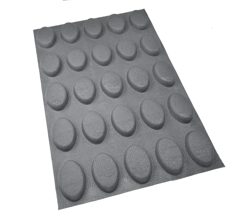 Moule mini ovale ballon de rugby 25 alvéoles - 61 ml