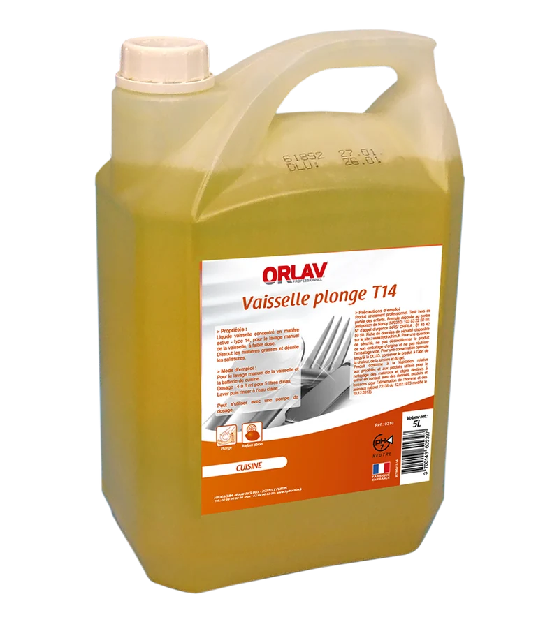 Liquide vaisselle plonge manuelle pour professionnel