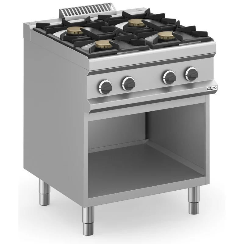Fourneau à gaz - 4 feux - 4x5,5 kW - Avec meuble - Arilex