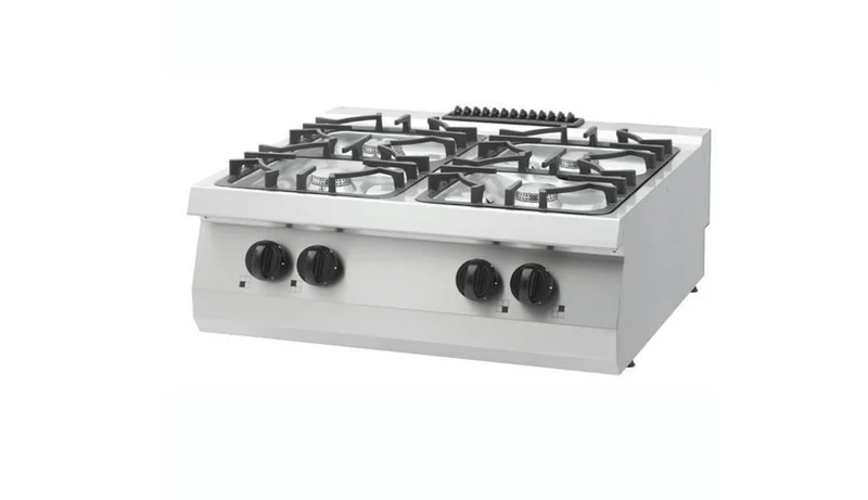Heavy Duty cuisinière - 4 brûleurs - unité double - profondeur 70 cm - 30 kW - gaz - Maxima