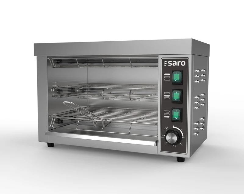 Grille-pain double tube de quartz - Toaster professionnel - 3,15 kW - Saro