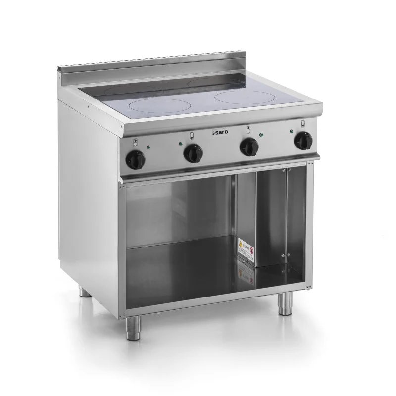 Cuisinière induction - 4 zones - 14 kW - E7/CUI4BAL - Fourneau électrique sur meuble - Saro